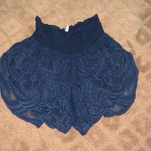 Free people high slit flowy shorts